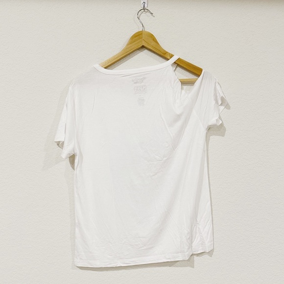 NEW Recycled Karma KISS The Hottest Show on Earth Cold Shoulder Tee - Picture 7 of 9